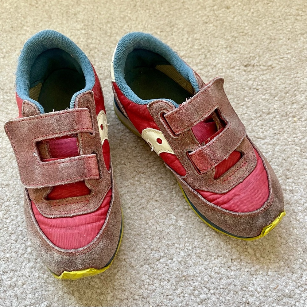Saucony Red and Blue Kids Walker Shoes